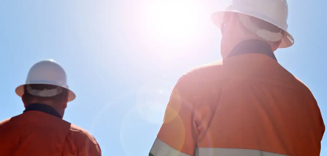 workers in summer heat